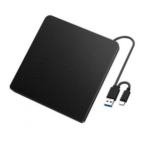 Leather texture USB 3.0 DVD-ROM Optical Drive External Slim CD ROM Disk Reader Desktop PC Laptop Tablet Promotion DVD Player