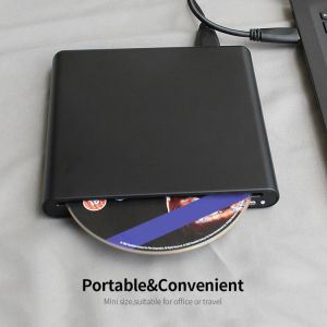 USB3.0 Suction Blu-ray Drive External Optical-drive Portable DVD Driver for Windows/IOS Silver