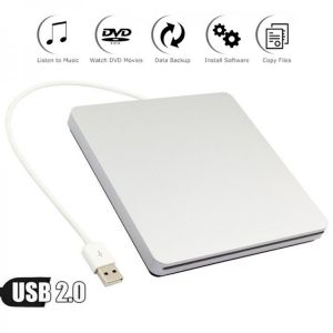 for PC Laptop iMac 27" 21.5" 24" USB 2.0 SuperDive Slot-in External DVD Drive Dual Layer 8X DVD RW RAM Burner 24X C
