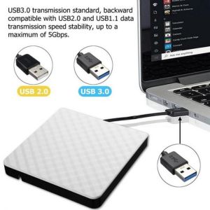 USB 3.0 External DVD Burner Writer Recorder DVD RW Optical Drive CD/DVD ROM Player OS Windows XP/7/8/10 ABS Plastic Material