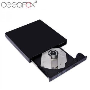 Deepfox USB 3.0 Portable DVD Drives slim External Optical Drive CD-RW Burner DVD ROM Player For Computer Windows 2000/XP/10/7/10