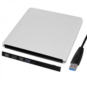 9.0mm/9.5mm Slot in USB 3.0 SATA Interface Laptop Notebook DVD RW Blu-ray Burner Drive External Case Enclosure Caddy