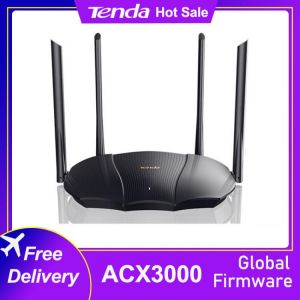 Tenda AX3000 Wireless WiFi Router Wifi 6 Gigabit Mesh Dual-Band 2.4G 5G 2976Mbs Gigabit Rate External Signal Amplifier Repeater