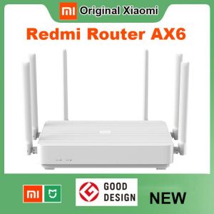 Xiaomi Redmi Router AX6 Wifi 6 6-Core 512M Memory Mesh Home IoT 6 Signal Amplifier 2.4G 5GHz 2+4 PA Auto Adapted Dual-Band OFDMA
