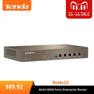 Tenda G3 Enterprise Router, Multi-WAN Ports, PPTP/L2TP/IPSec VPN, QoS Bandwidth Control, AP Management, Portal Authentication