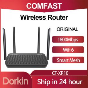 Comfast CF-XR10 1800Mbps Wifi6 Router Smart Mesh Qualcomm Quad Core 2.4G 5.0 GHz Full Gigabit Dual-band Wireless Home Mesh