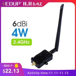 EDUP 2.4Ghz 4W 802.11n/g/b Wifi Signal Booster Signal Amplifier WiFi Repeater  Wireless Wifi Power Booster Long-Range