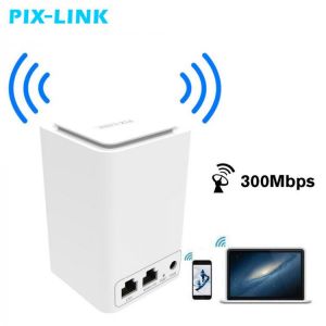 300Mbps WiFi Range Extender Wireless Router/Repeater/AP/Wps Mini Dual Network Built-in Antenna with RJ45 2 Port Wi-fi Router