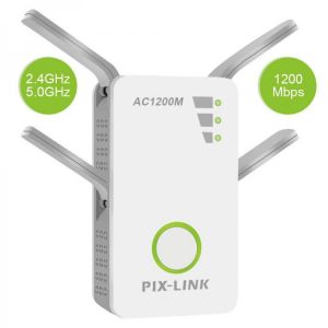 5G WiFi Repeater Wireless Wifi Extender 1200Mbps Wi-Fi Signal Amplifier 2.4GHz &5.0GHz Wireless Network Router Internet Booste