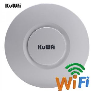KuWfi Indoor Wireless Router 300M Wireless Ceiling AP Router WiFi Access Point AP With 48V POE Wi fi Signal Amplifier