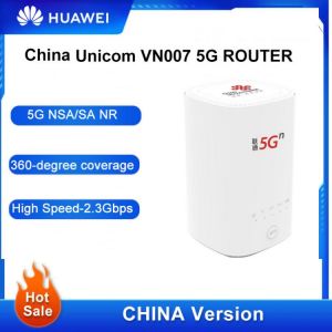 5G Product Original China Unicom 5G CPE VN007 Wireless Wi-Fi Router  Dual-mode NSA and SA Support 4G LTE-TDD and FDD bands