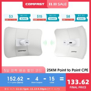 25km Long Distance Outdoor 5.8G Wifi router 2 Extender Signal Amplifier Point Wi-fi 900Mbps Wireless Bridge CPE Wi fi Antenna AP