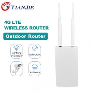 TianJie  4G AP/CPE Wifi Router Wireless Transmit Modem Mini Broadband Outdoor Gateway With WAN/LAN Port External Remove Antenna