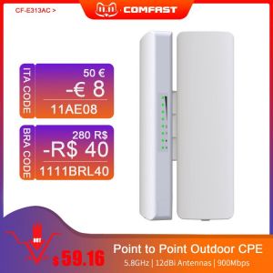 2.4Ghz&5.8Ghz 300~900Mbps Outdoor Wireless Bridge AP CPE Router Wi fi Signal Amplifier Booster Extender Repeater CPE for IP ca