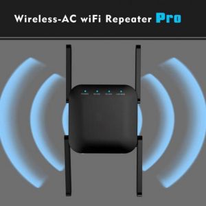 AC24 WiFi Range Extender 1200Mbps WiFi Repeater Signal Booster 2.4GHz 5GHz Dual Band WiFi Extender with RJ45 Ethernet AP Mode