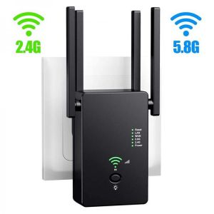 1200Mbps WiFi Repeater 2.4G 5Ghz Wireless Wifi Extender 802.11N Long Range Wi-Fi Amplifier Wi fi Signal Booster Wifi Repeater