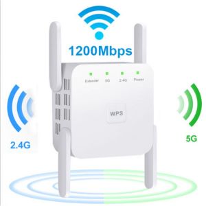 5 Ghz WiFi Repeater Wireless Wifi Extender 1200Mbps Wi-Fi Amplifier 802.11N Long Range Wi fi Signal Booster 2.4G Wifi Repiter