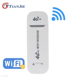 Tianjie 4g Wifi Modem Lte Usb Hotspot Wireless Car Router Cat3 Qualcomm Sim Dongle For Windows Mac Os
