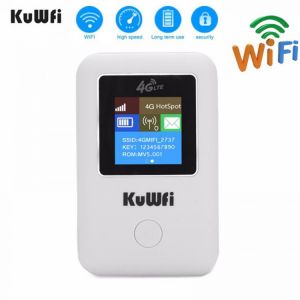 KuWFI 4G Wifi Router Portable 3G/4G SIM Card Router Unlocked Portable Pocket Wi-fi Hotspot Card Wi-fi Router With Sim Card Slot