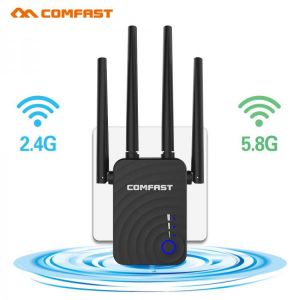 Comfast CF-WR754AC 1200Mbps Wireless Wifi Extender Repeater/Router/AP Dual Band 2.4&5.8Ghz 4 Antenna Long Range Signal Amplifi