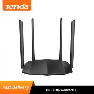 Tenda WiFi Router AC8 Gigabit Version 2.4GHz 5GHz 1167Mbps WiFi Repeater 128MB DDR3 4*6dBi High Gain  Antennas Network Extender