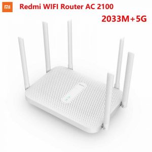 Xiaomi Redmi Router AC2100 Gigabit 2.4G 5.0GHz 128MB RAM 2033Mbps Wireless Routers Wifi Repeater With 6 High Gain Antennas Wider