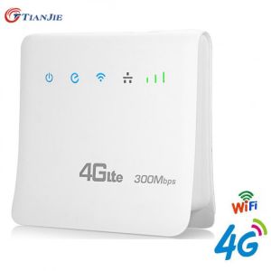 4G LTE CPE Wifi Router FDD TDD Broadband Unlock Mobile Hotspot Wireless Dongle Mifi Gateway with Cat6 300Mbps LAN Port
