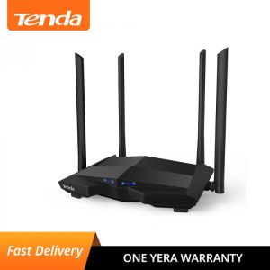 Tenda Wifi Router AC10 2.4GHz 5GHz 1167Mbps Dual-Band WiFi Repeater 128MB DDR3 1GHz CPU with 4 Antennas Network Extender