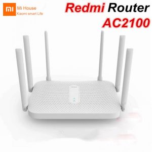 Xiaomi Redmi Mi AC2100 Router Gigabit Dual-Band Wireless Router Wifi Repeater with 6 High Gain Antennas Wider Coverage Mesh WIFI