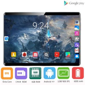 10 Inch 6GB+128GB Original  Tablet Pc 10 Core Android 9.0 1280*800 IPS Curved Screen 8MP Camera 4G WIFI Tablets Kids Gifts