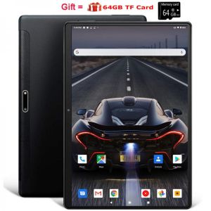 64GB Wifi GPS Tablet 2020 Super Tempered 2.5D Screen 10 inch tablet PC Android 9.0 OS Octa Core 4GB RAM 64GB card gift