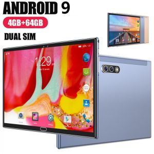 2021 10.1inch Smart Tablet Android 9 GPS Dual 4G SIM Phone Call 8 Core 4GB+64GB 1960x1080 IPS HD Screen 5G WIFI Game Tablets PC