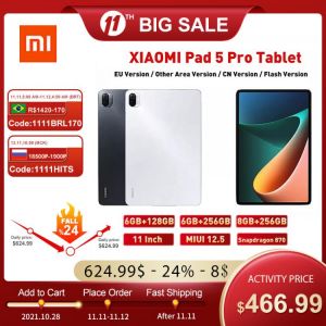all in one place טאבלטים XIAOMI Pad 5 Pro Tablet Snapdragon 870 8GB RAM 256GB ROM WiFi-6 120HZ 11 inch Full 2.5K LCD 5G LTE GPS PC Tablets MIUI 12.5 OS