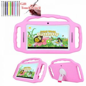 Free Silicone Case 7 INCH Kid Tablet 2GB+16GB Android 9.0 RK3126 Quad-Core Dual Camera Screen WIFI Bluetooth-Compatible