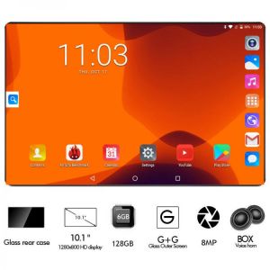 2022 Metal Cover 10 Inch Octa Core 3G 4G FDD LTE Tablet 6GB RAM 128GB ROM 1280*800 Dual Cameras 8.0MP Google Android 9.0 OS GPS