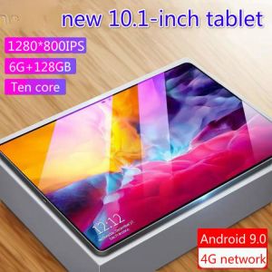 Best Selling 2022 Tabletas 10.1 inch 2 In 1 Tablet  6G Ram 128GB Android 9.0 4G Network Dual Card Dual Standby Support Zoom