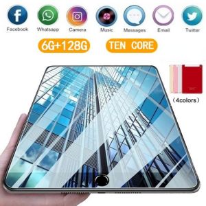 2022 WiFi Tablet PC 1280*800 IPS Screen 10.1 Inch Ten Core 6G+128GB  Android 9.0 Dual SIM Dual Camera Rear 4G Call Phone tablet