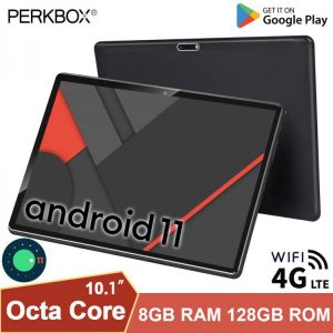 Global Version 10 Inch Tablet Android 11.0 OS Octa Core CPU 8GB RAM 128GB ROM, 1280x800 HD Display, 4G LTE, WiFi, Bluetooth, GPS