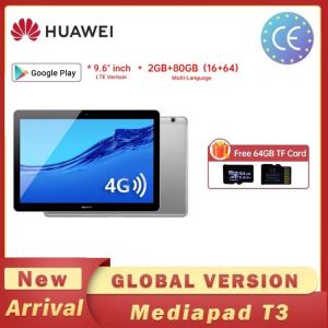 Huawei Free 64GB SD Card MediaPad T3 9.6 Inch 4800 mAh Battery Tablet PC 1.4GHz Quad-Core Processor Qualcomm Android 1280*800