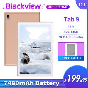 Blackview Tab 9 4GB+64GB 10.1Inch Phone Call Tablet PC Android 10.0  1200*1920 13MP Rear Camera 7480mAh  4G Tablets Phone