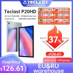 Teclast P20HD tablet 10.1inch Octa Core 4G Phone Call Android10 1920×1200 4GB RAM 64GB ROM Type-C AI-speed-up 6000mAh tablets PC
