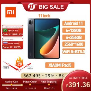 XIAOMI Tablet Pad 5 Android 11 Snapdragon 860 6GB RAM 128GB/256GB ROM 120HZ 11 inch Full 2K LCD Screen 2.4GHz/5.0GHz WiFi BT5.0