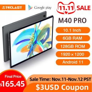 Newest Teclast M40 PRO 10.1 Inch Tablet Android 11 RAM 6GB ROM 128GB 4G Network UNISOC T618 Octa Core Dual Camera Wifi Tablets