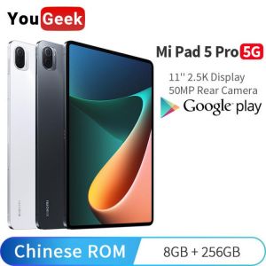 Xiaomi Mi Pad 5 Pro 5G 8GB 256GB Tablet Snapdragon 870 CPU Tablets 5 Pro 5G 11'' 2.5K Screen  8600mAh Battery 67W Chargi