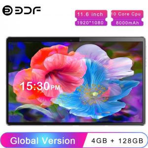 11.6 Inch Tablet PC 4GB RAM 128GB ROM 10 Core Tablets 3G 4G Network AI Speed-up Android Tablet GPS WiFi Bluetooth Glass Panel