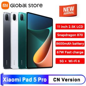Global ROM Xiaomi Mi Pad 5 Pro Tablet 11Inch LCD Display Snapdragon 870 8G RAM 256G ROM 8600mAh 5G 67W Fast Charge