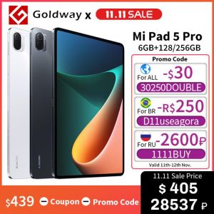 Xiaomi Mi Pad 5 Pro 128GB / 256GB Tablet Snapdragon 870 CPU Tablets 5 Pro 11'' 2.5K Screen  8600mAh Battery 67W Charging