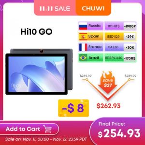 Tablet Windows 10 CHUWI Hi10 Go 10.1 Inch 1920x1200 6GB RAM 128GB ROM Intel Celeron N4500 Micro-HD Tablets PC Dual Wifi Type-C