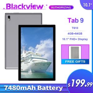 Blackview Tab 9 4G Phone Call Tablet PC Android 10.0 4GB+64GB 10.1inch 1200*1920 13MP Rear Camera 7480mAh Tablets Phone