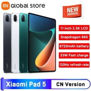 CN Version Xiaomi Tablet Mi Pad 5 Snapdragon 860 120Hz 11inch WQHD+ 2.5K LCD Display 6G 128G/256G 33W Fast Charger 8720mAh